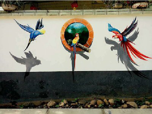 都昌视觉错位-3D墙绘设计