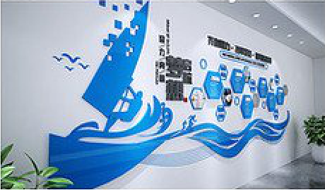 都昌海浪主题文化墙如何设计？