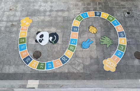 都昌地面游戏彩绘