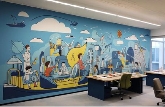 都昌办公室墙绘的特点。
