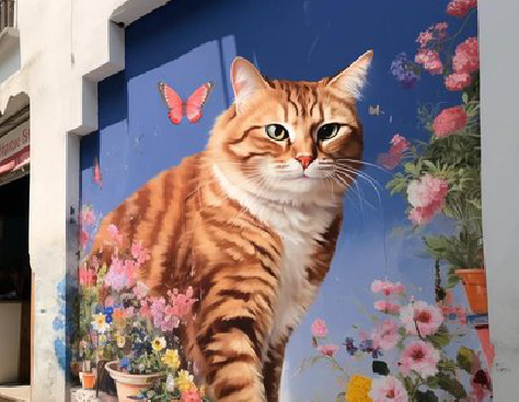 都昌自己绘制有个性的手绘墙