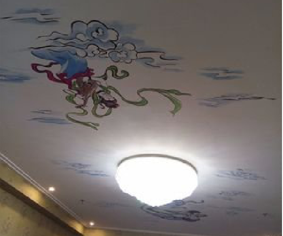 都昌如何快速绘制天花板上的手绘墙？