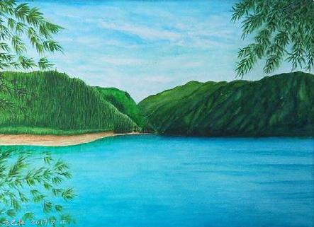 都昌在墙绘中，如何绘画绿水青山？